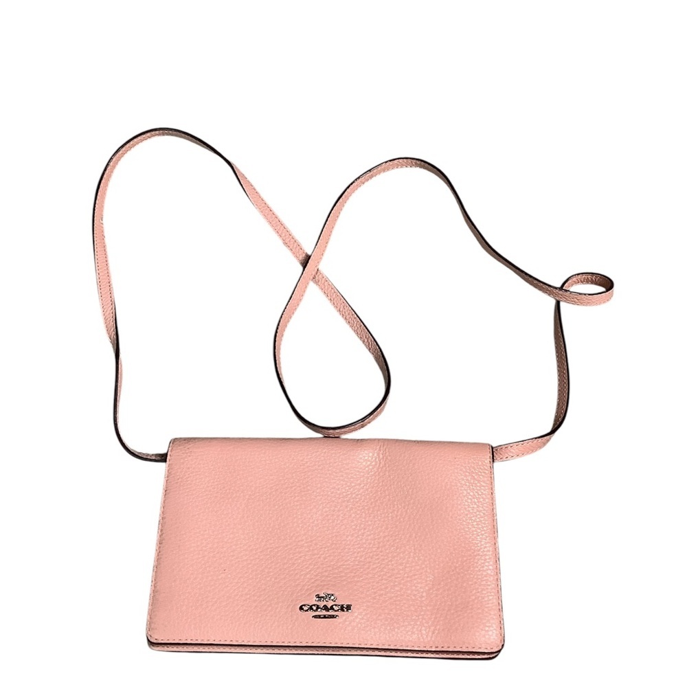 Coach Pink Leather Crossbody Bag